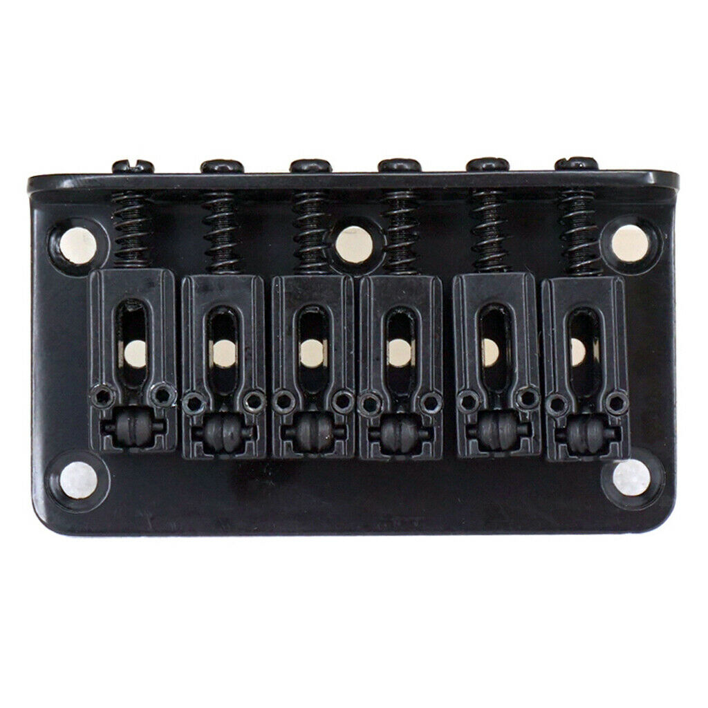 6-String Guitar Bridge Roll Saddle W/ Wrench Screw for Electric Guitar 2Sets