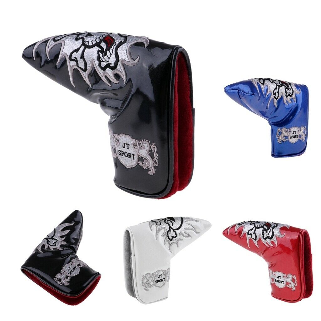 Set of 2 Golf Putter Head Covers, Golf Club Putter Protector Covers, Golf Mallet