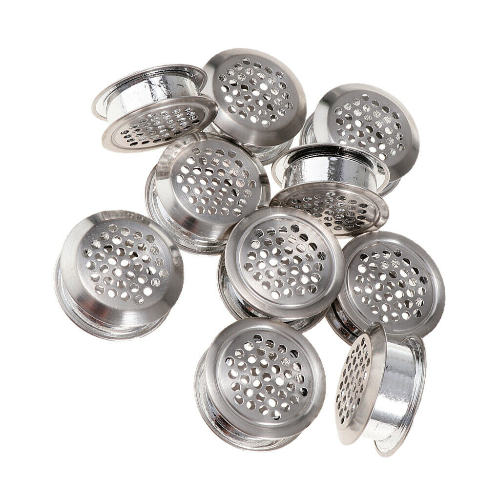 Durable Stainless Steel 35mm Bottom Dia Holes Air Vent Louver Grille Cover