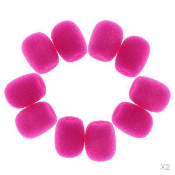 Microphone Sponge Cover Windscreen Pack of 20pcs - Fushcia Mic Covers