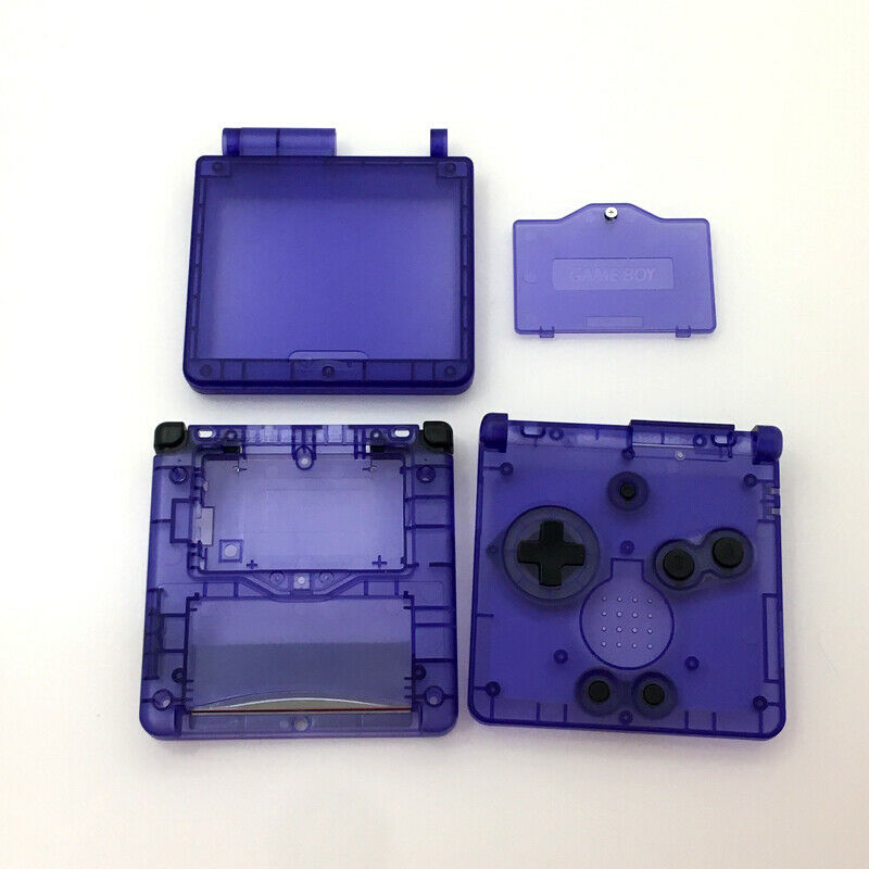 Clear Royal Blue Shell Housing Case Cover For Nintendo Gameboy Advance SP GBA SP