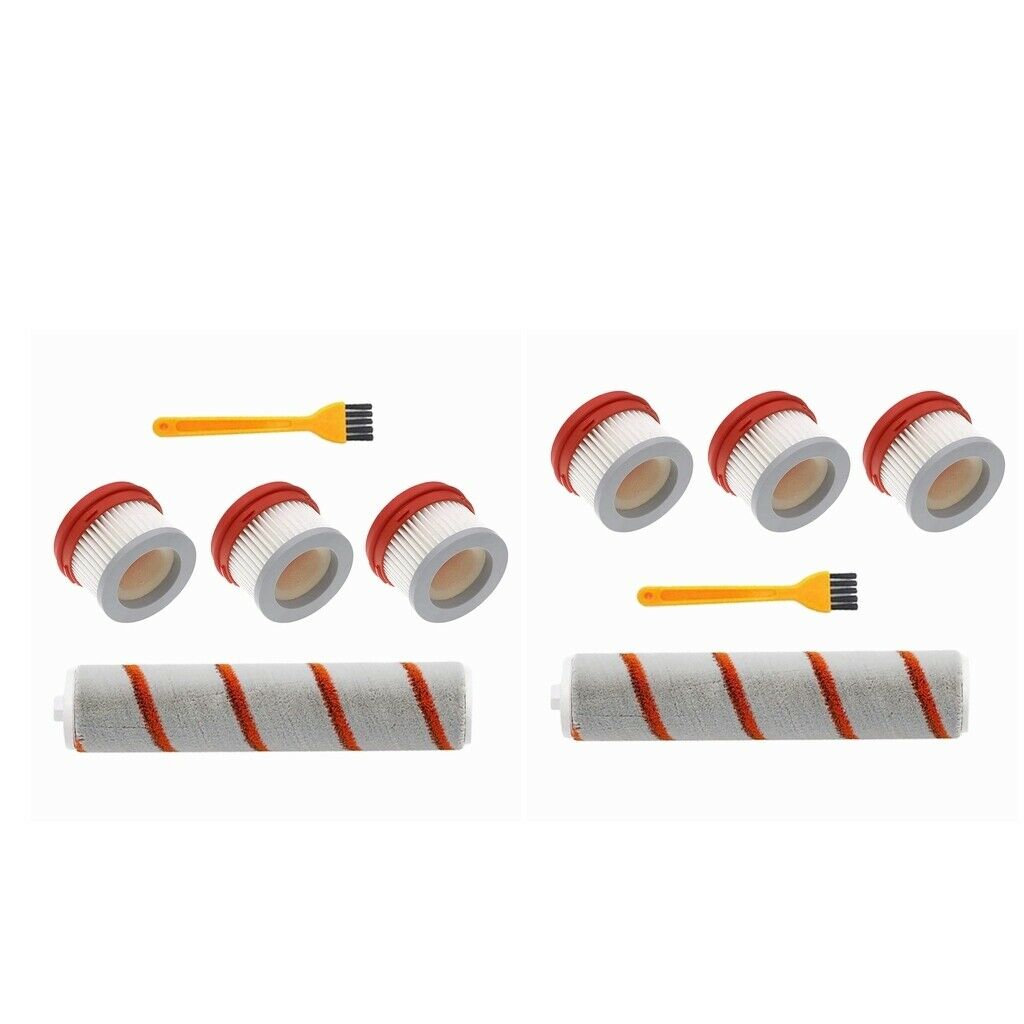 Roller Brush 3x Filter Kit fit Wireless Vacuum Washable Easy to install