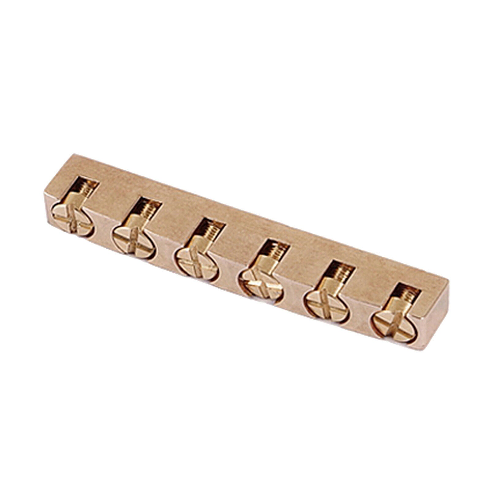 Brass 6 String Bass Nut Slotted Adjustable Bass Guitar Replacement Parts