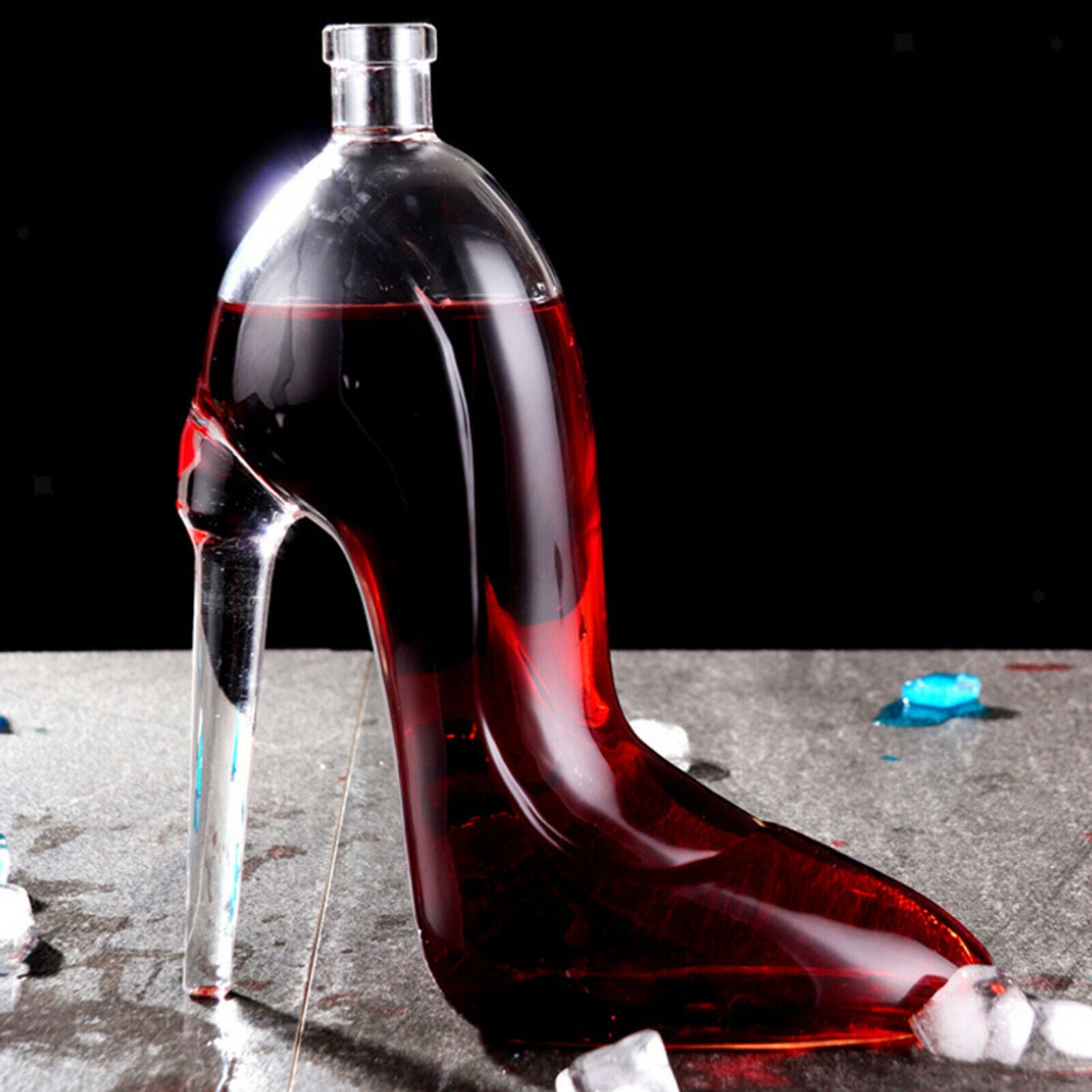 Whisky Decanter Luxurious Glass Moscato Cognac Vodka Wine Bottle Ladies Gift