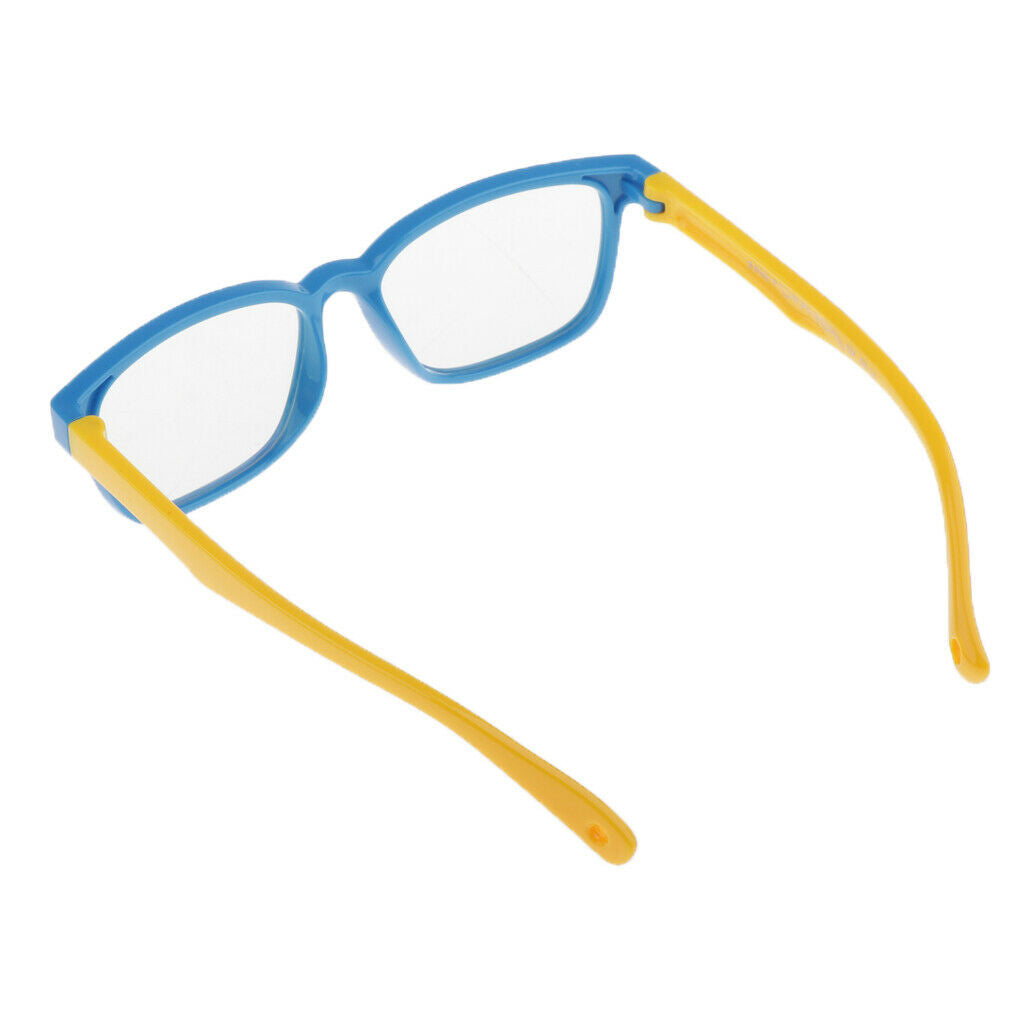 3x Silicone Frame Digital TV Rectangle Eye Glasses Anti UV for Boy Girl Gift