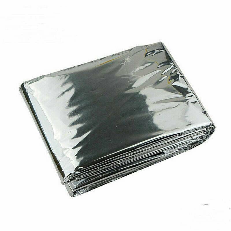 1-Pack Emergency BLANKET Thermal Survival Safety Insulating Mylar Heat 84" X52"~