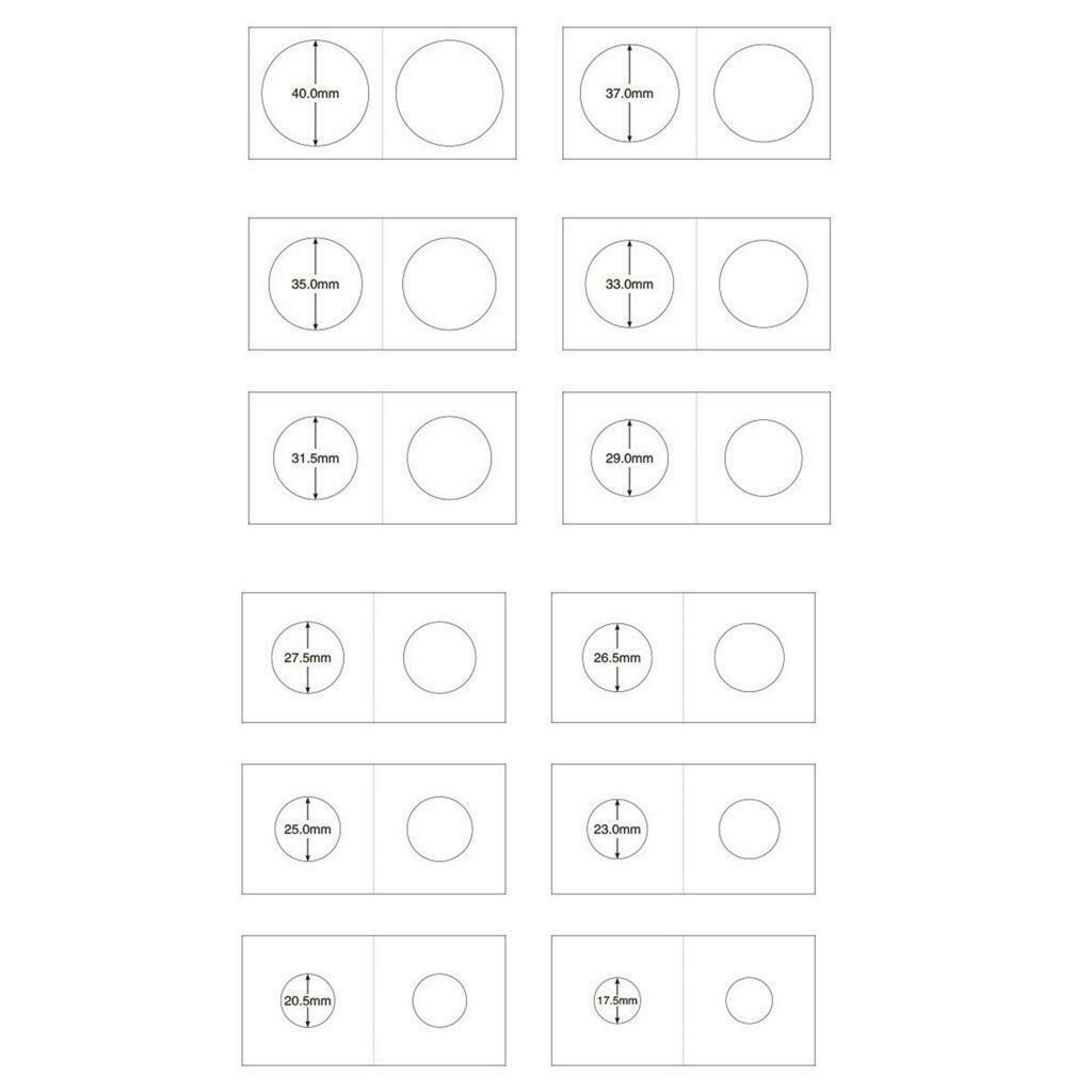 600 Pieces Coin Flips Mega Assorment Thick Coin Holder Card for Collector