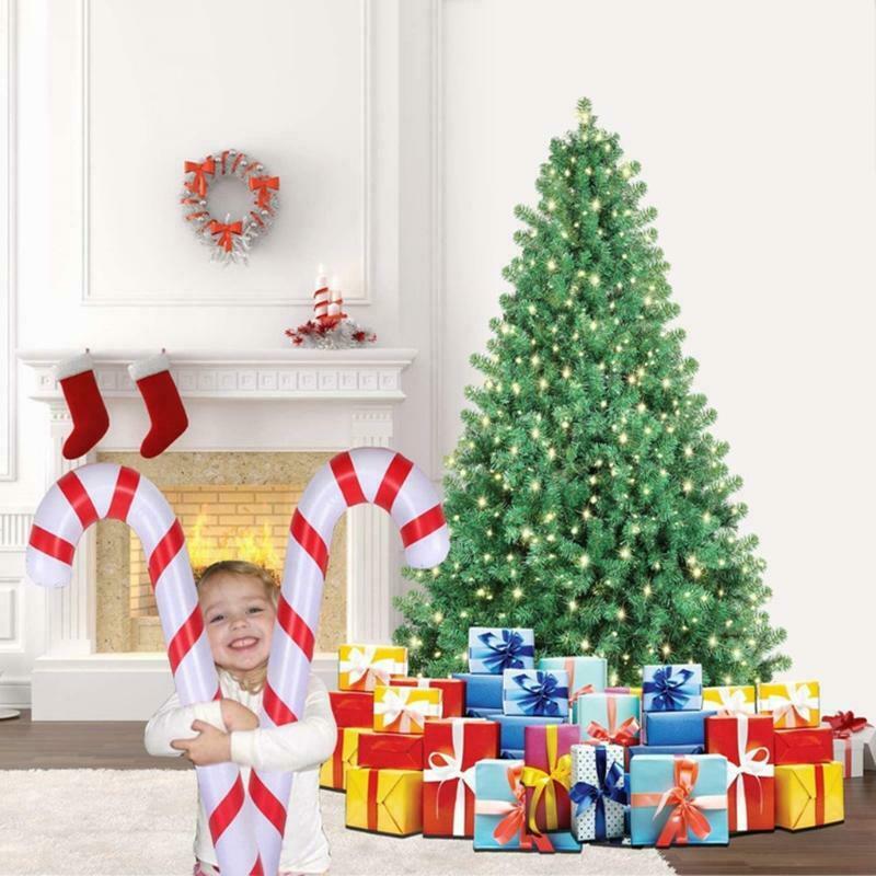 Inflatable Christmas Canes Candy Themed Holiday Party Home Outdoor Decoration