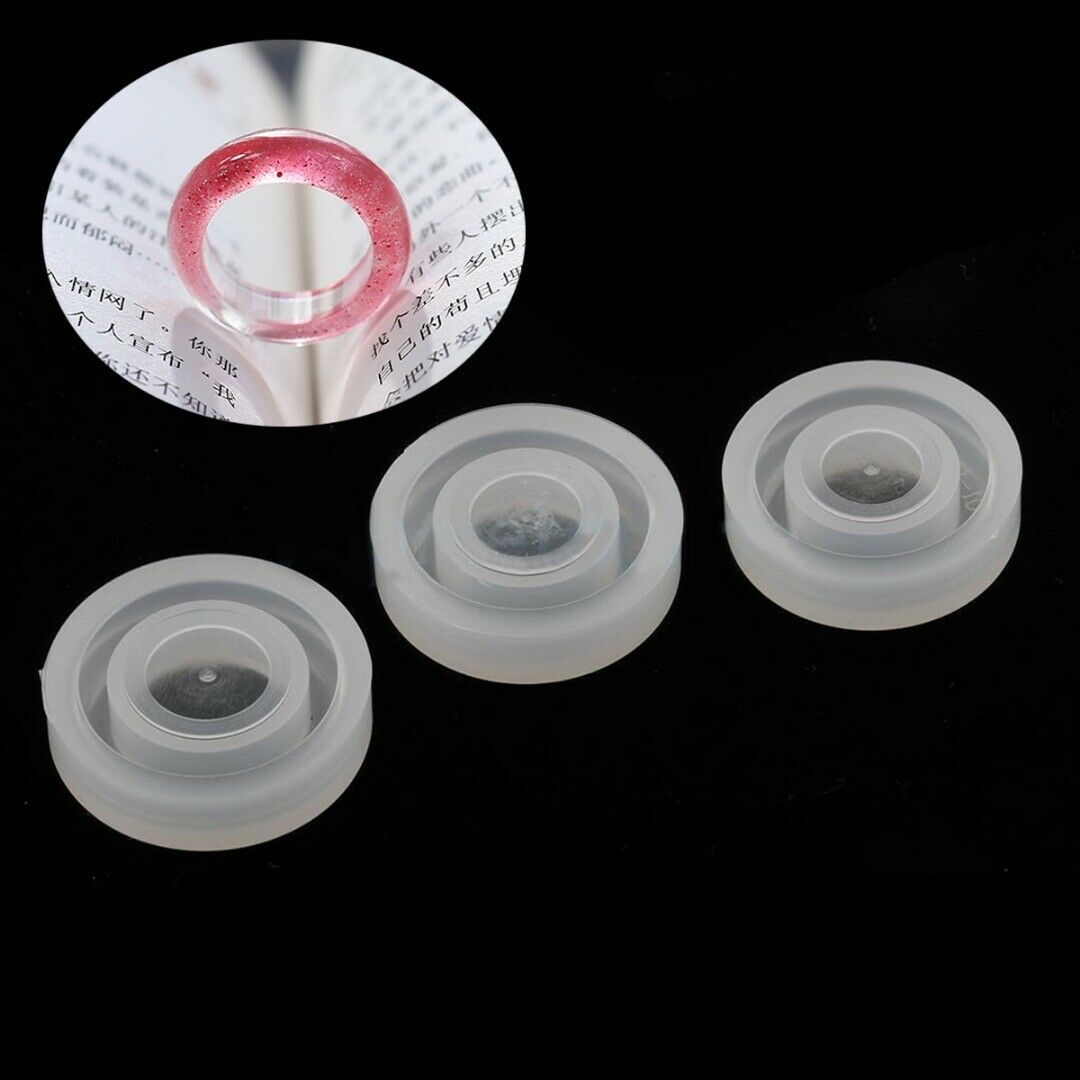 16mm/17mm/18mm Silicone Mold Round DIY Ring Jewelry Making Mould Findings Craft