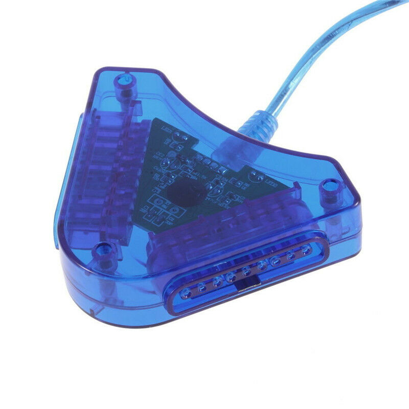 Dual PS1 PS2 PSX Controller Game Console Joystick To PC USB Converter Adapter