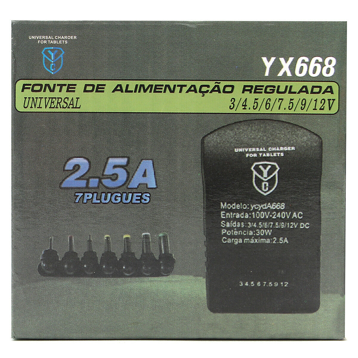 AC to  Adjustable Multi Voltage Power Supply Adapter 3/4.5/5.0/6.0/9.0/1 â˜ª