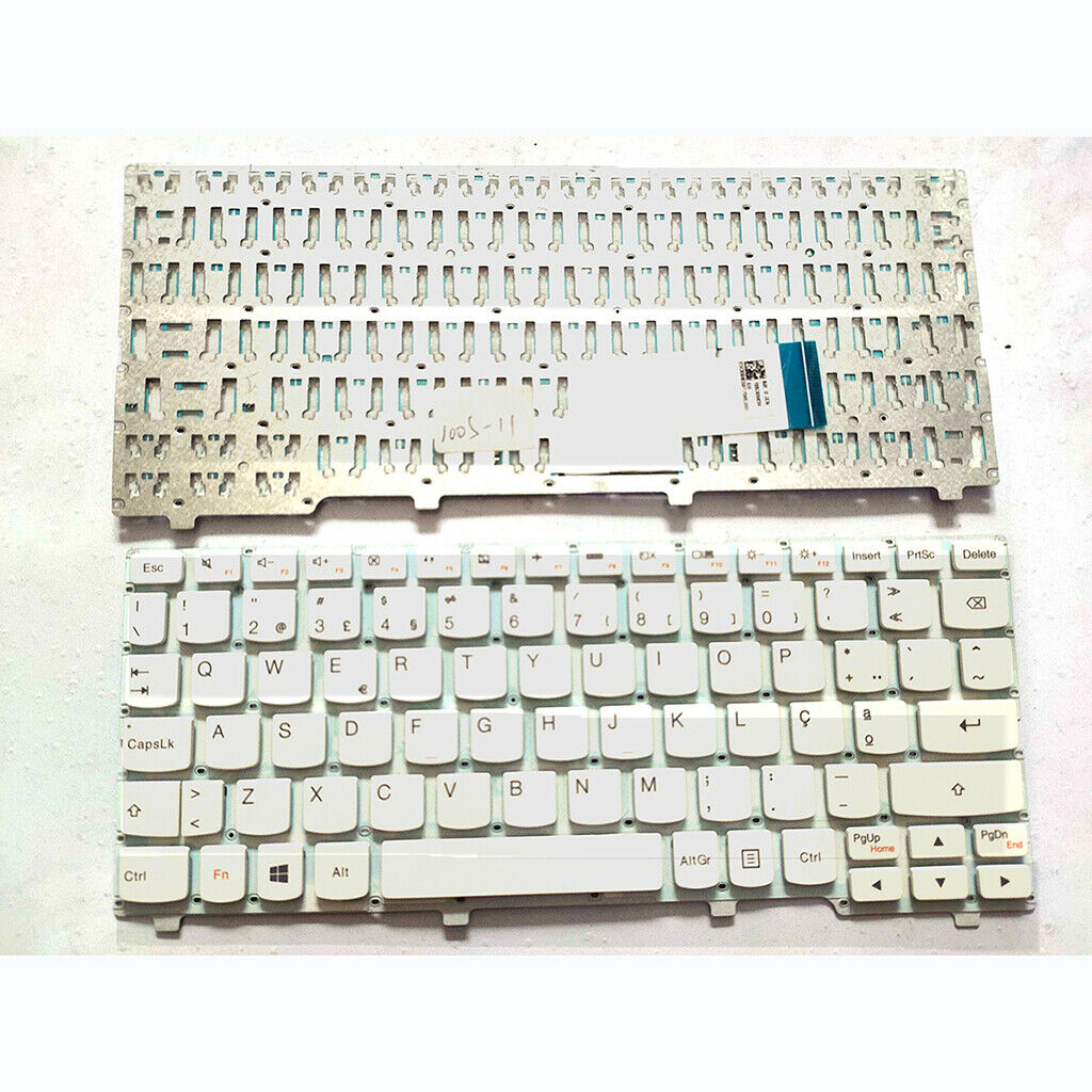 Laptop Portugal Portuguese Keyboard Fit for Lenovo Ideapad 100S-11IBY White