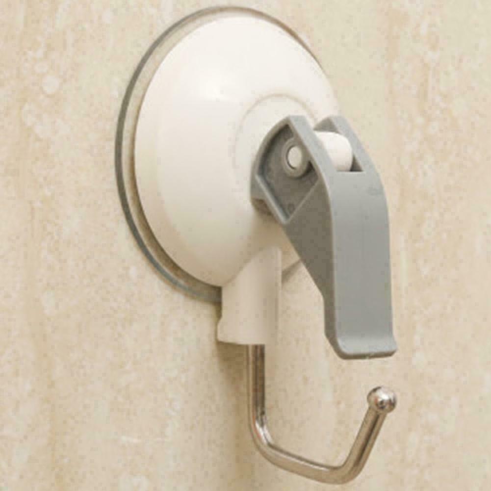 2Pcs Vacuum Suction Cup Hook Snap Lever Bathroom/Kitchen M2C5 Sucker Holder W8Z8