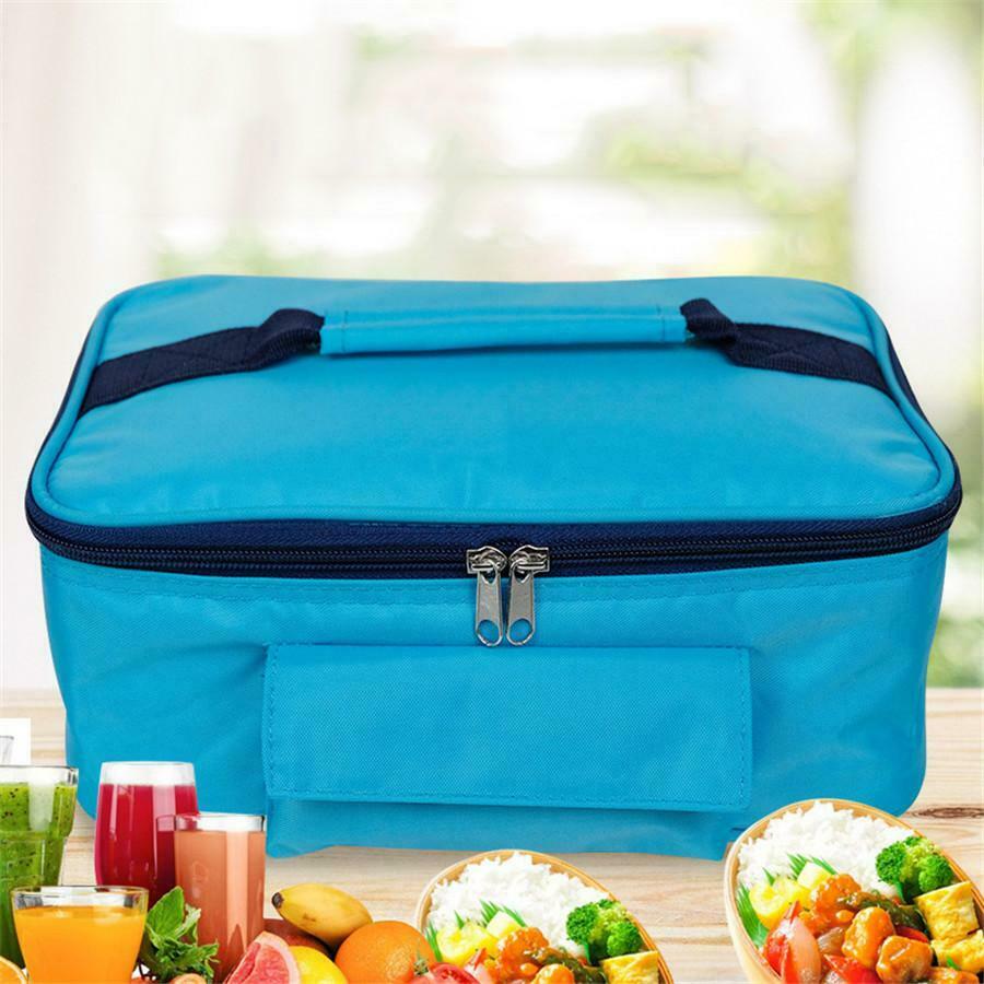 Portable 12V Car Travel Camping Food Warmer Heater Lunch Box Electric Oven Bag
