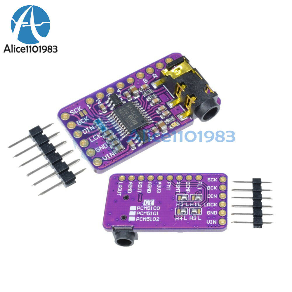 PCM5102 DAC Decoder GY-PCM5102 I2S Player Module Interface I2S for Raspberry Pi
