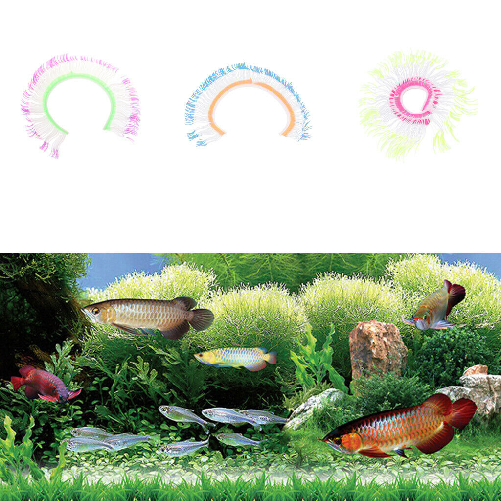 Silicone Artificial Soft Coral Aquarium Fish Tank Landscaping Ornaments Purple