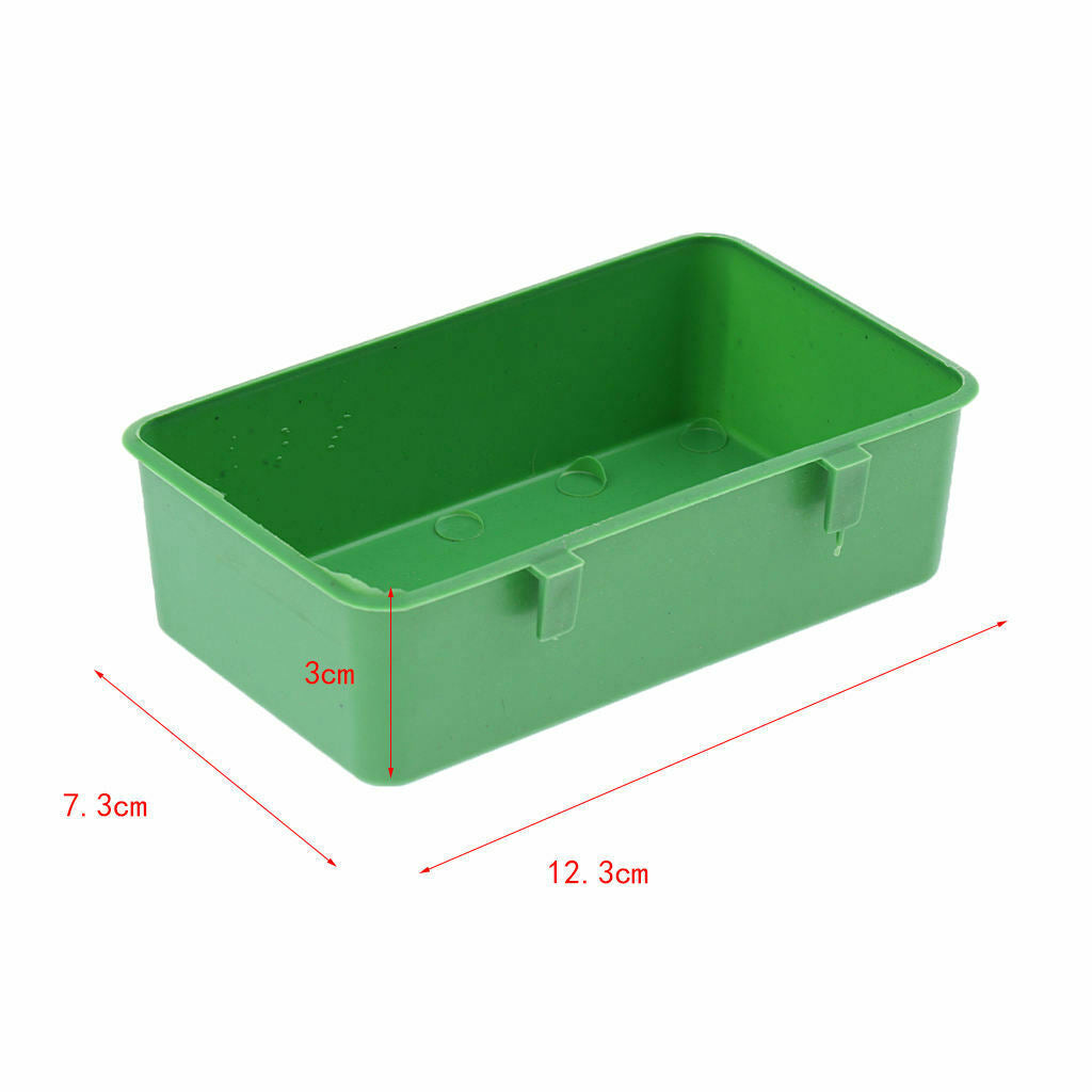 10Pcs Bird Parrot Food Water Plastic Bowl Cups Pigeons Cage Feeding Feeder