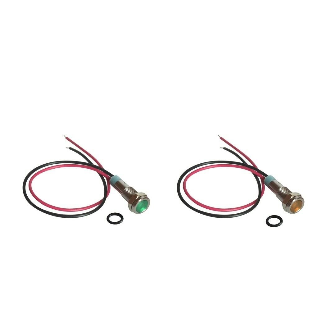 2x ï¼ˆGreen&Yellowï¼‰220V Signal Power Supply Indicator Light Lamp