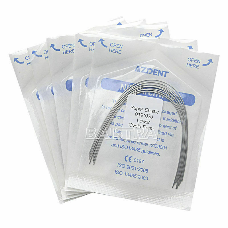 30 X AZDENT Dental Ortho Arch Wire Super Elastic Niti Rectangular 19x25 Lower
