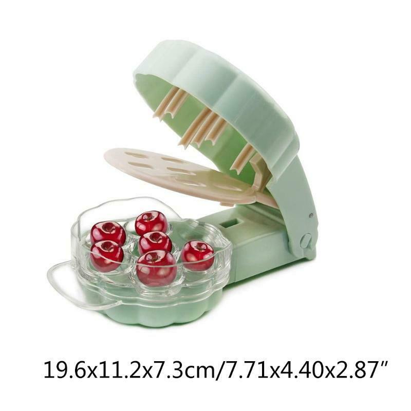 Cherry Pitter Cherry Stoner Corer 6 Groove Cherries Stone Remover Tool Container