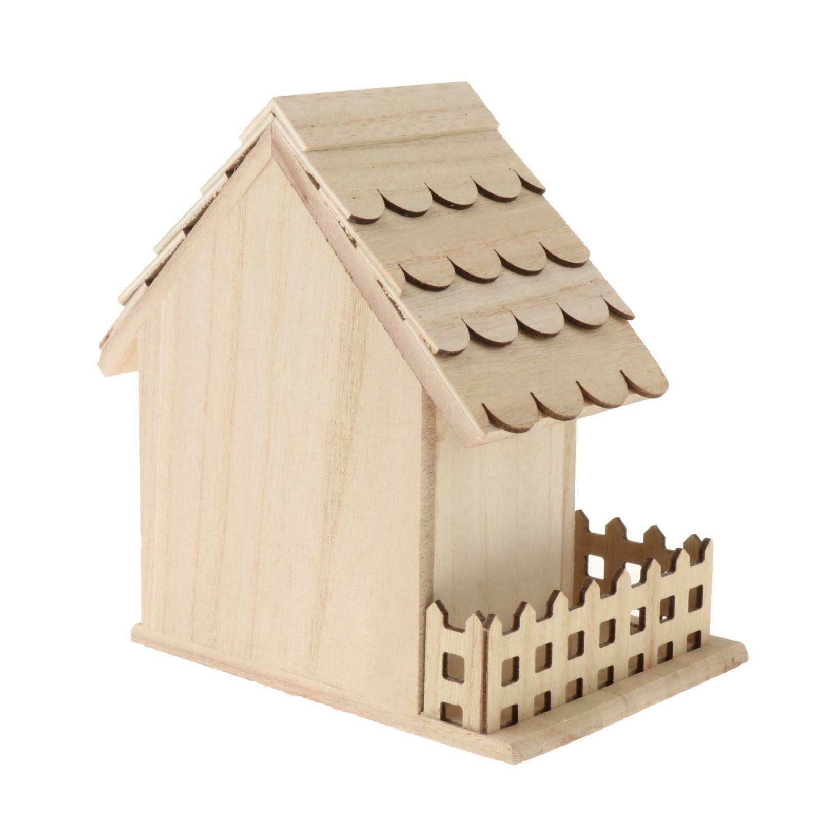Homes Bird Feeder Wildbird Wood Outdoor Ranch Patio Yard Tree Hanging Style2