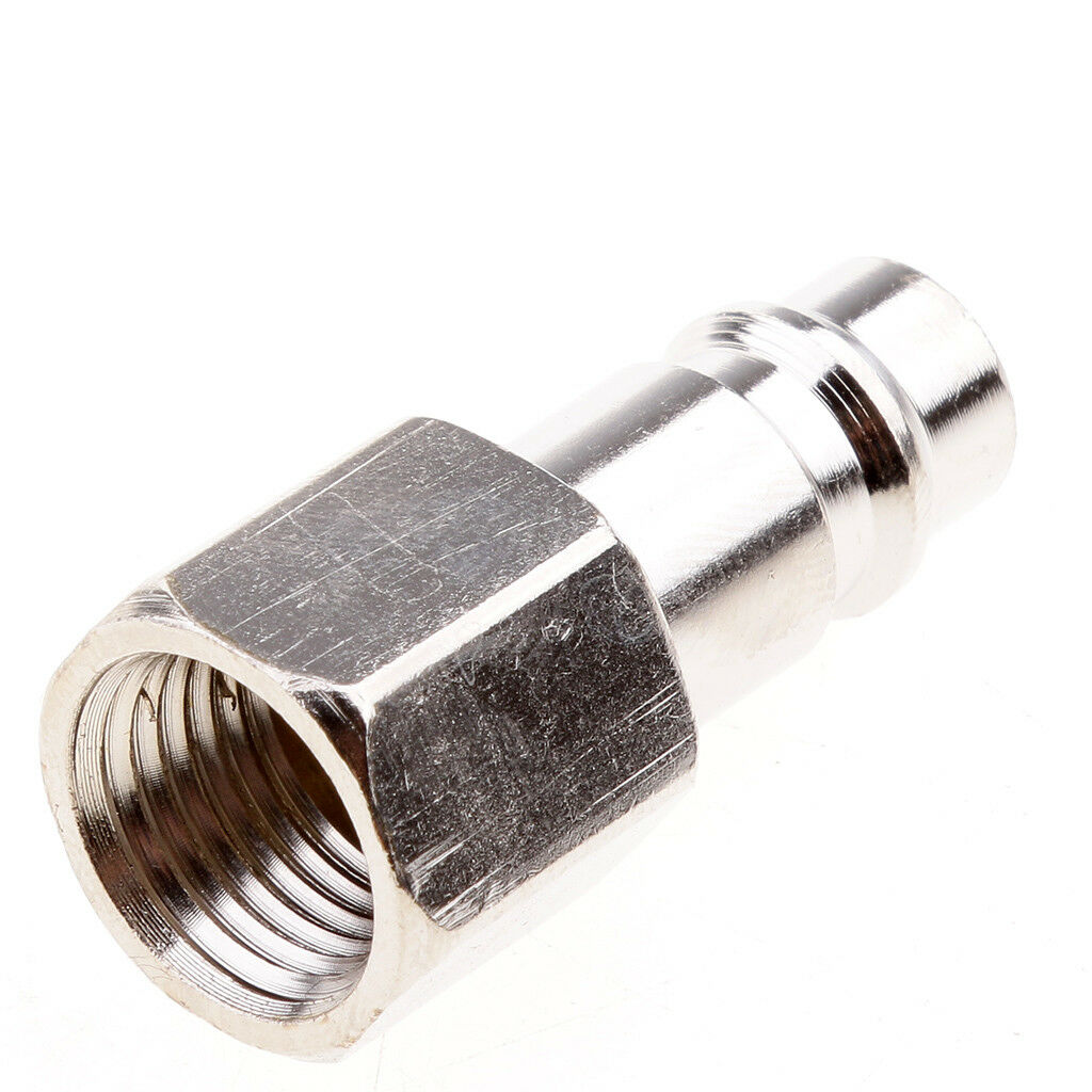 6 Pieces Air Line Hose Compressor Fitting Quick Release Connector 1/4" BSP