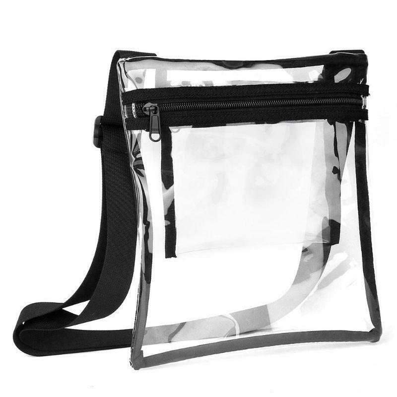 Fashion TPU Clear Crossbody Messenger Bag Transparent Handbag for Men Women