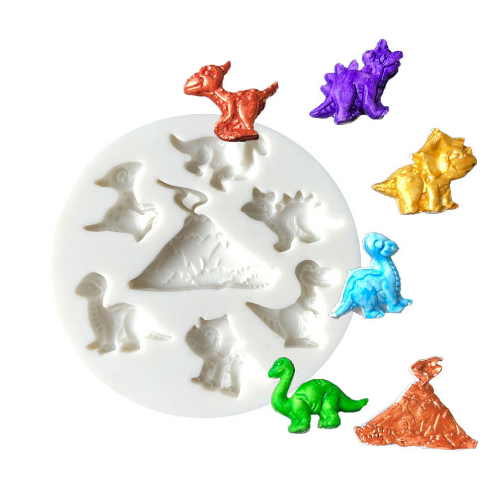 Dinosaur silicone cake mold fondant mold cake decorating tools chocolate .l8