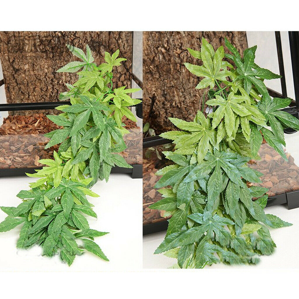 3x Artificial Reptiles Vine Jungle Climber Vine Reptile Terrarium Cage Ornament