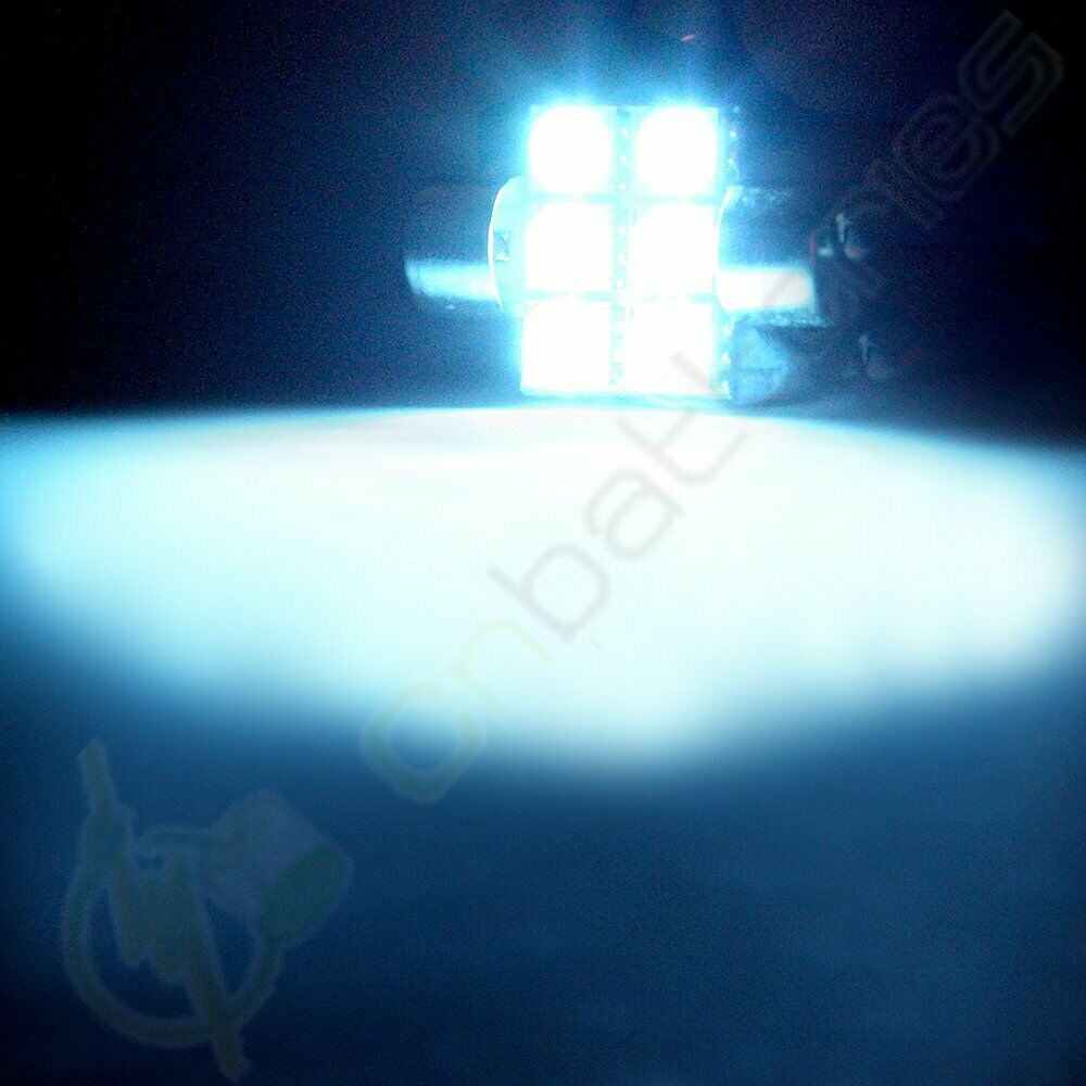 20x Interior Festoon 31mm 6-SMD-5050 Car LED Dome Trunk Light Bulbs Ice Blue 12V