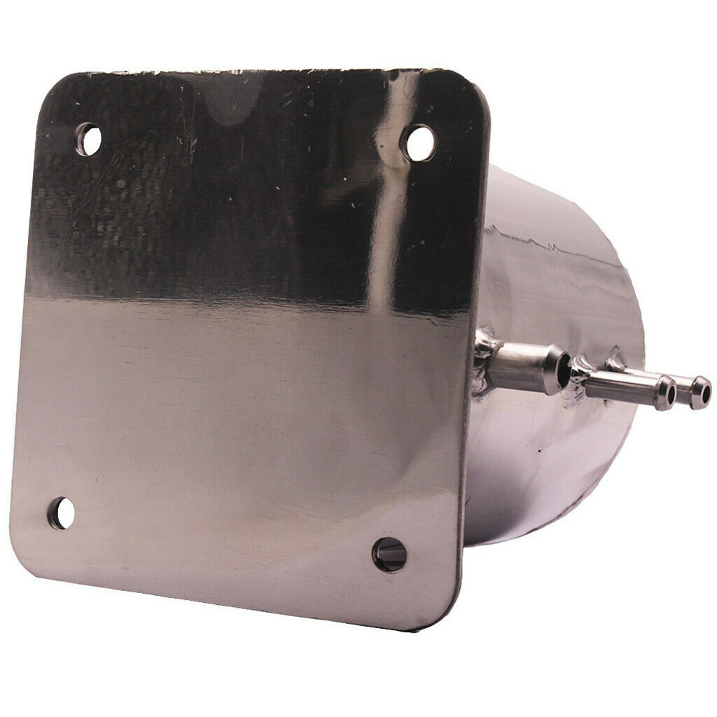 Polished Swirl Pot Alloy 1.3LT Fuel Surge Tank For Motorsport Drift Rally
