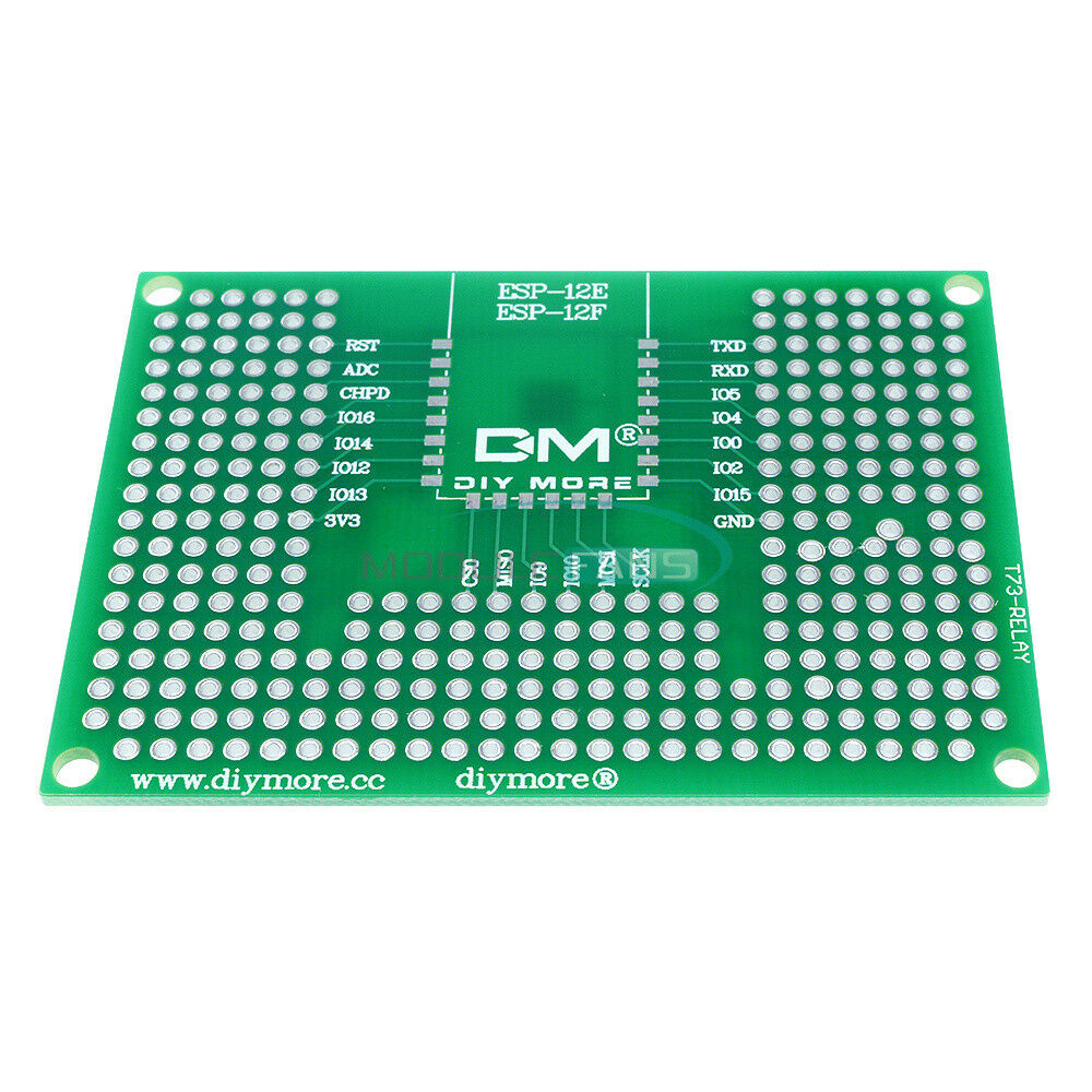 5X7CM 50X70mm Double Prototype PCB for ESP-32/ESP-32S ESP-12E/ESP-12F Wifi Relay
