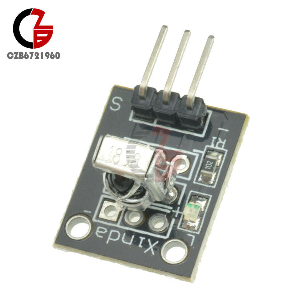 5PCS VS1838B KY-022 IR Infrared Receiver Module 18m Distance Double-shielded