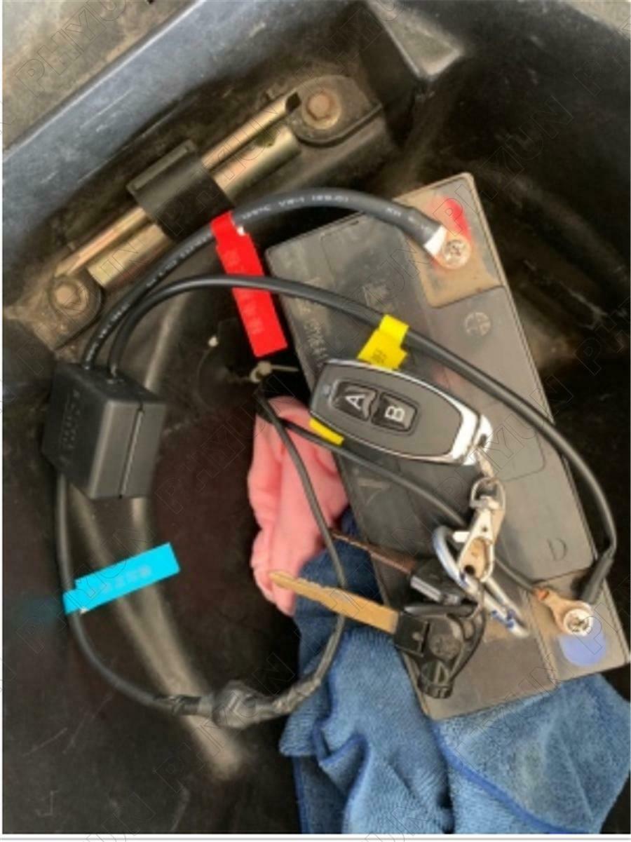 12V Wireless Remote Motorcycle Battery Disconnect Cut Off Isolator Master Switch