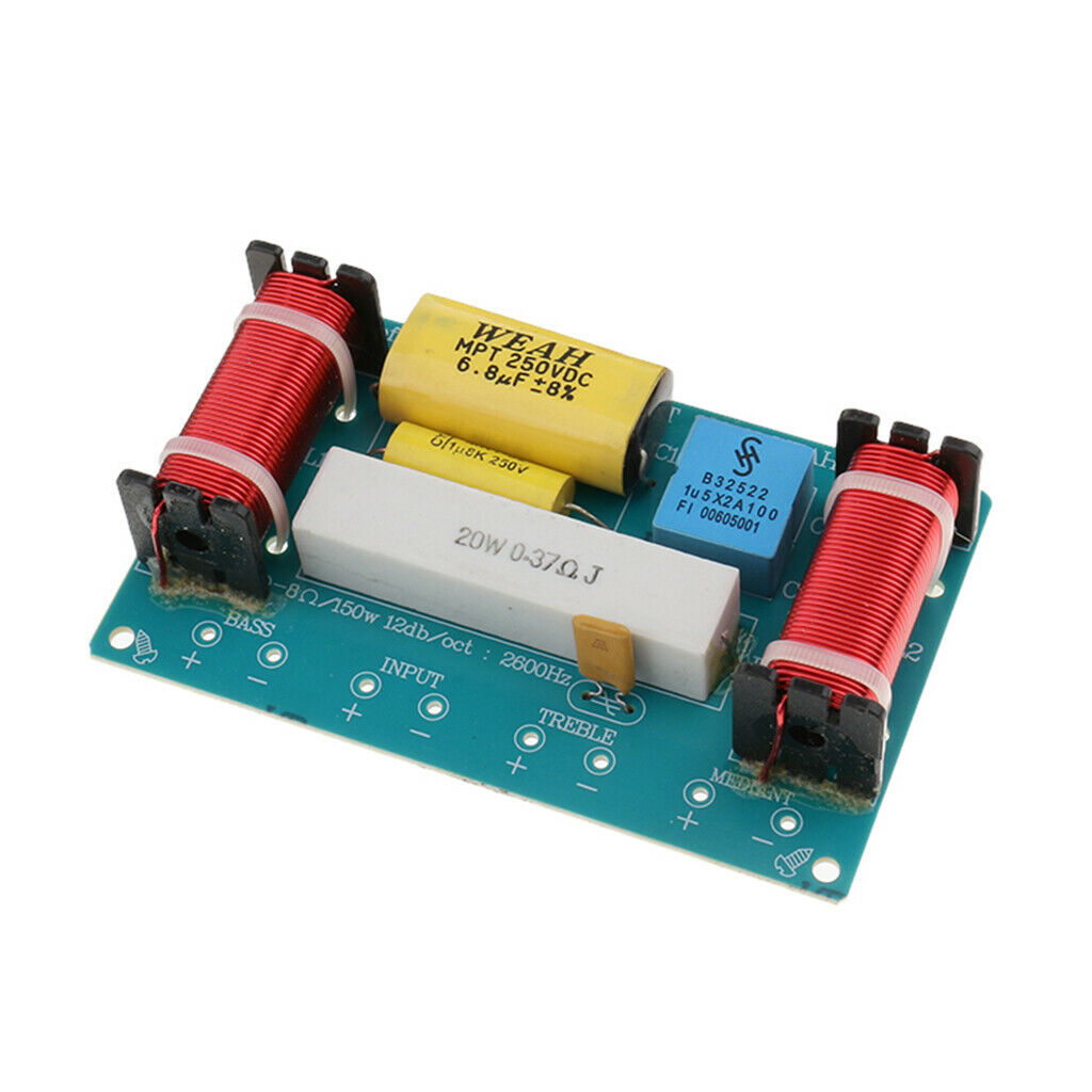 Set of 1 Way Audio Filter Bass Speaker Crossover Frequency Car Aux Device