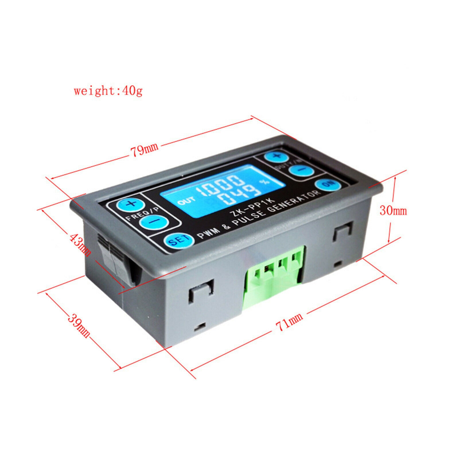 ZK-PP1K PWM Pulse Frequency Square Wave Signal Function Generator 1Hz~150KHz