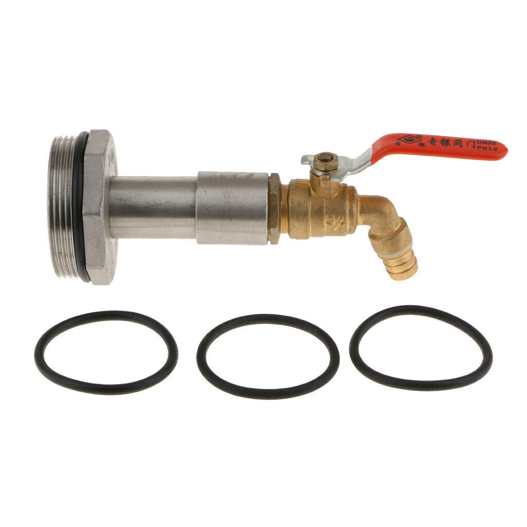 Stainless Steel Ton Barrel Adapter Tap Faucet for Oil Water DN50/2inch