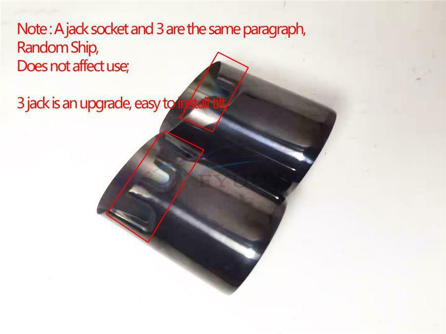 1× Angle Cut Toasted Blue Car Exhaust Tip For BMW F32 F33 N55 435i 440i 2014-Now