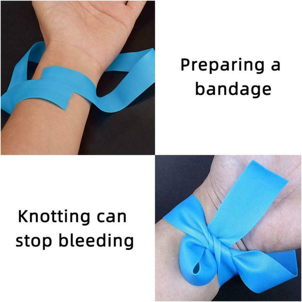 Set of 20 1'' Paramedic Elastic Rubber Tourniquet for Camping Hiking Travel