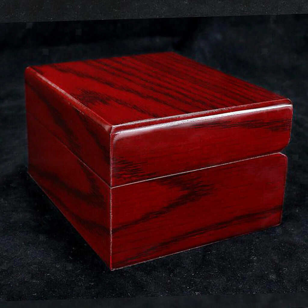 Wood Watch Bracelet Case Jewelry Storage Box with Cushion Wristwatch Display
