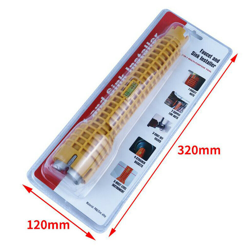 Multifunction Pipe Wrench Sink Installer Spanner Tool for Home