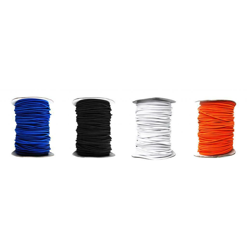 4mm x 5 Meters Orange Elastic Bungee Rope Shock Cord Tie Down Boats Trailers