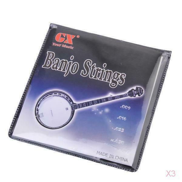 3x Set 4 Strings for 4-String Banjo Quality Parts Long Life Service Musical Part