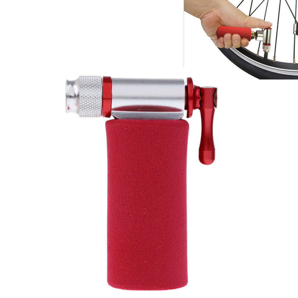 Mini Portable Aluminium MTB Road Mountain CO2 Inflator Pump Valve Sleeve