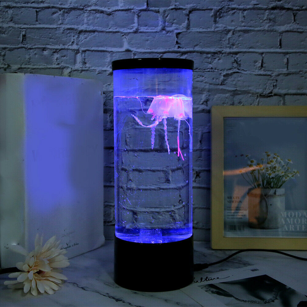 LED Simulation Acaleph Jellyfish Lamp Night Light Change Bedside Lamp USB