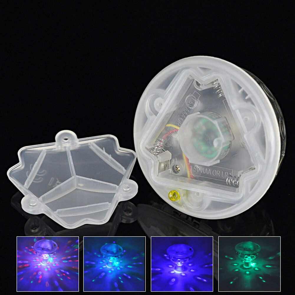 Underwater Disco Aqua Glow LED Floating Night Light Show Pond Pool Spa Tub Lamps