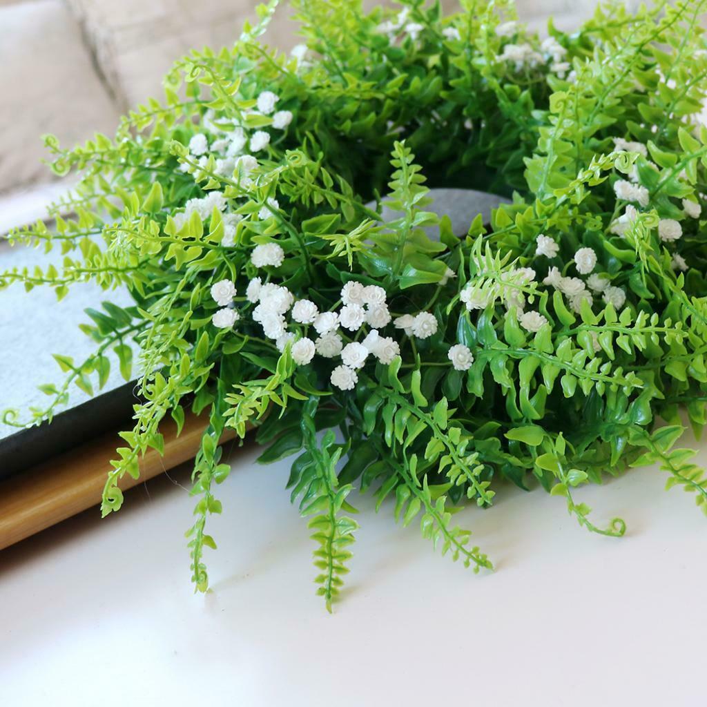 Romantic Simulation Gypsophila Front Door Lintel Wreath Bloosom Garland Home