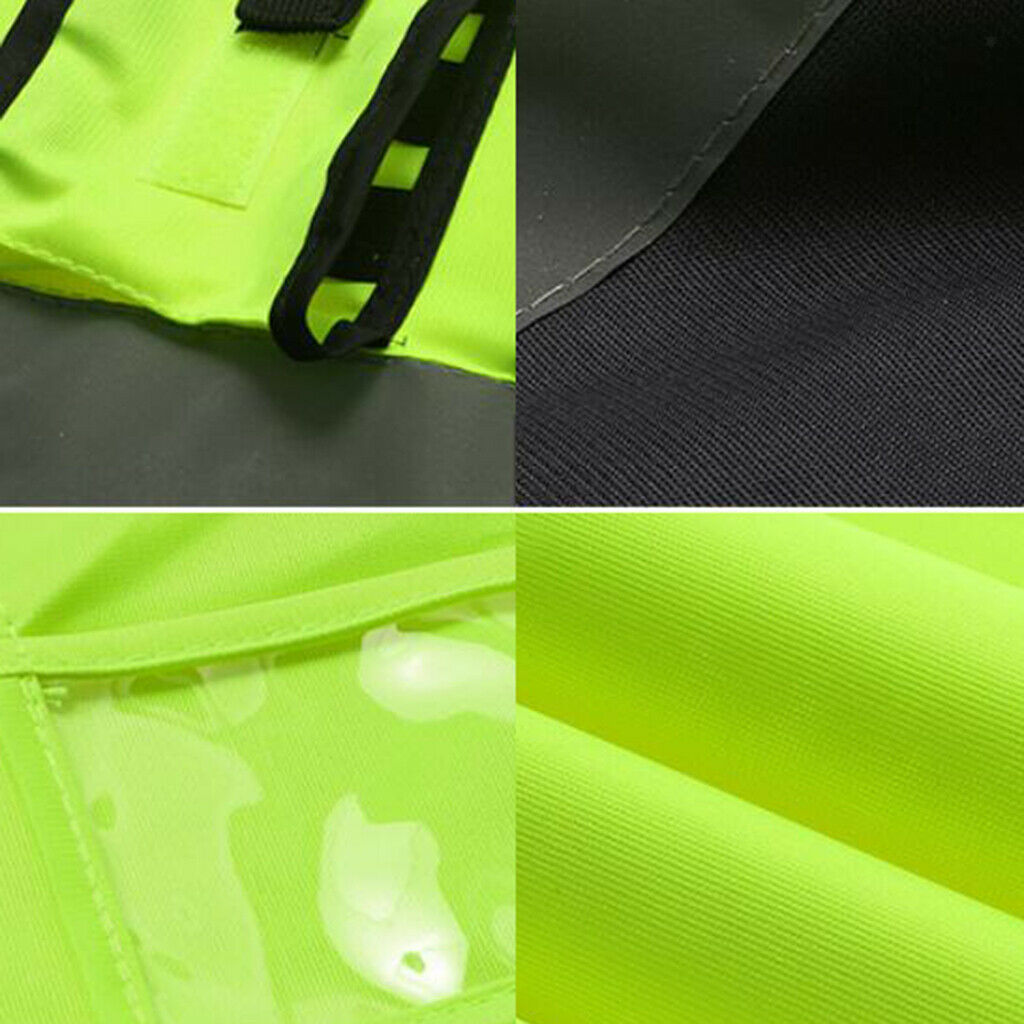 3X Reflective Vest Safety Sleeveless Waistcoat with Zipper Yellow F