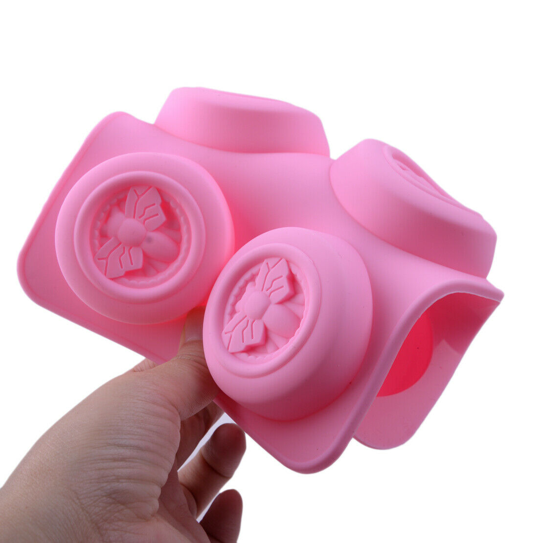 6 Cavity Round Silicone Puddings Wax Soap Mold Mould Handmade DIY