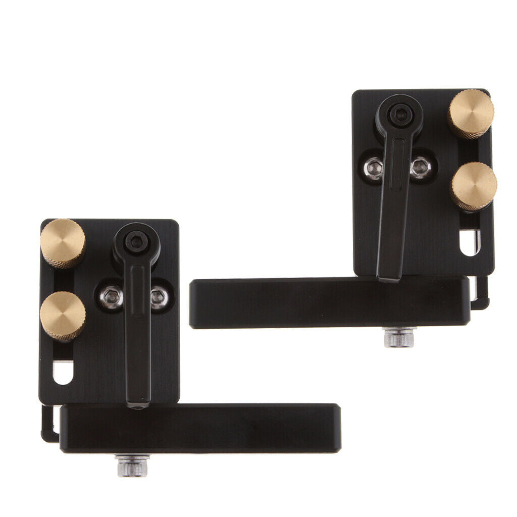 2Pcs Miter Rail Stop for T Slot T Rail Woodworking Tool Right And Left